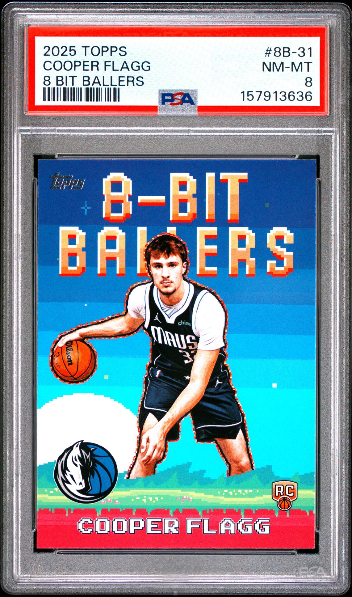 2025 Topps 8 Bit Ballers Cooper Flagg #8B-31 Nm-Mt 8 front