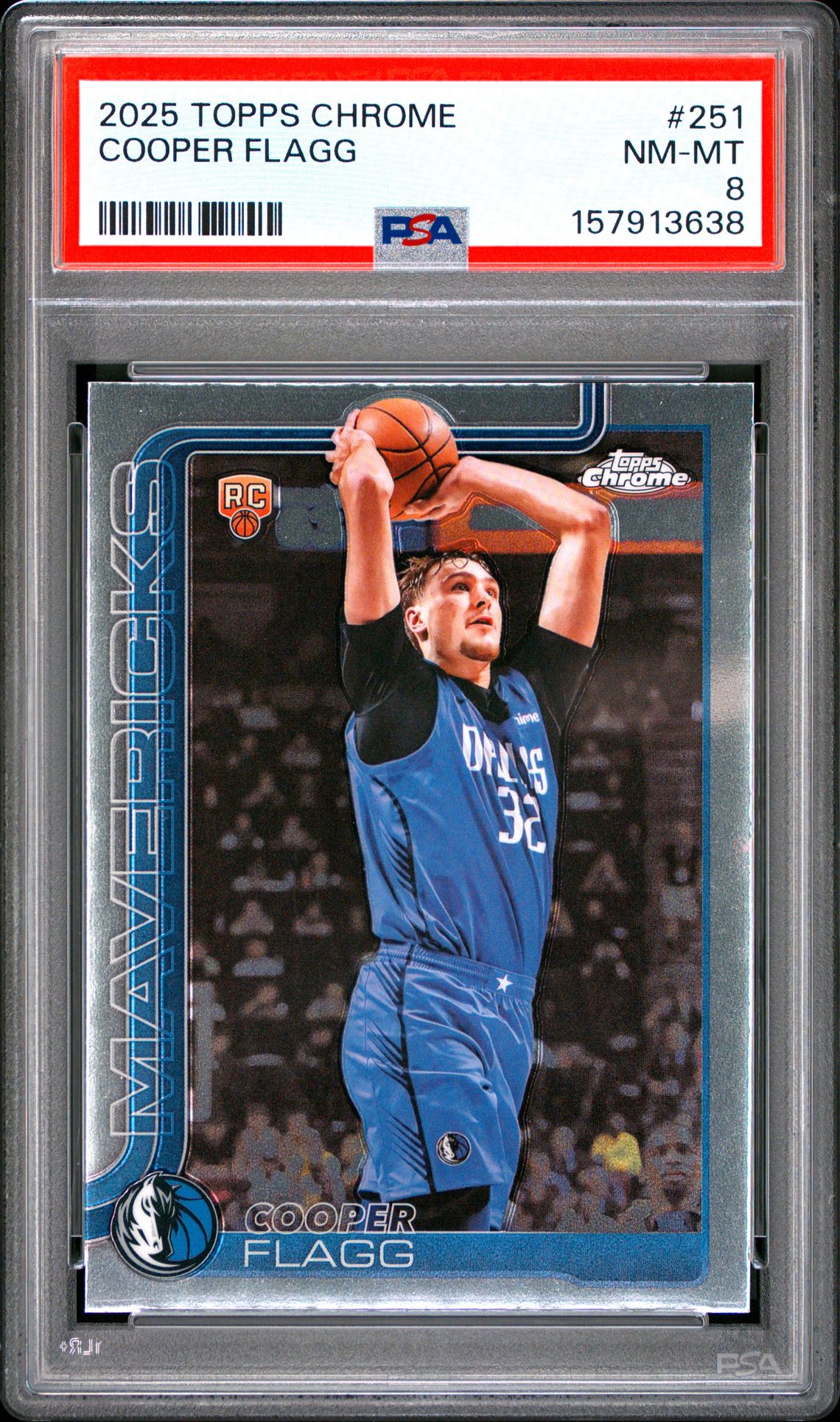 2025 Topps Chrome Cooper Flagg #251 Nm-Mt 8 front