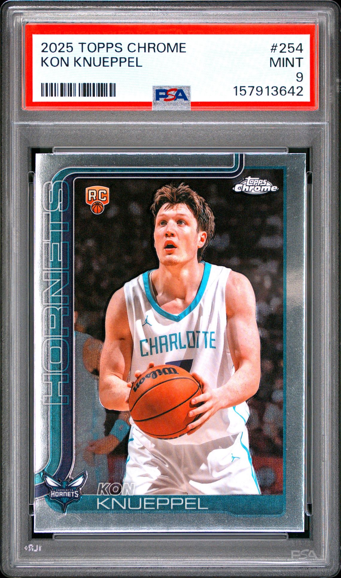 2025 Topps Chrome Kon Knueppel #254 Mint 9 front
