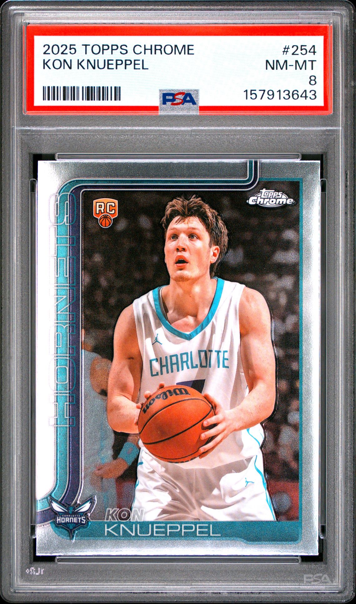 2025 Topps Chrome Kon Knueppel #254 Nm-Mt 8 front