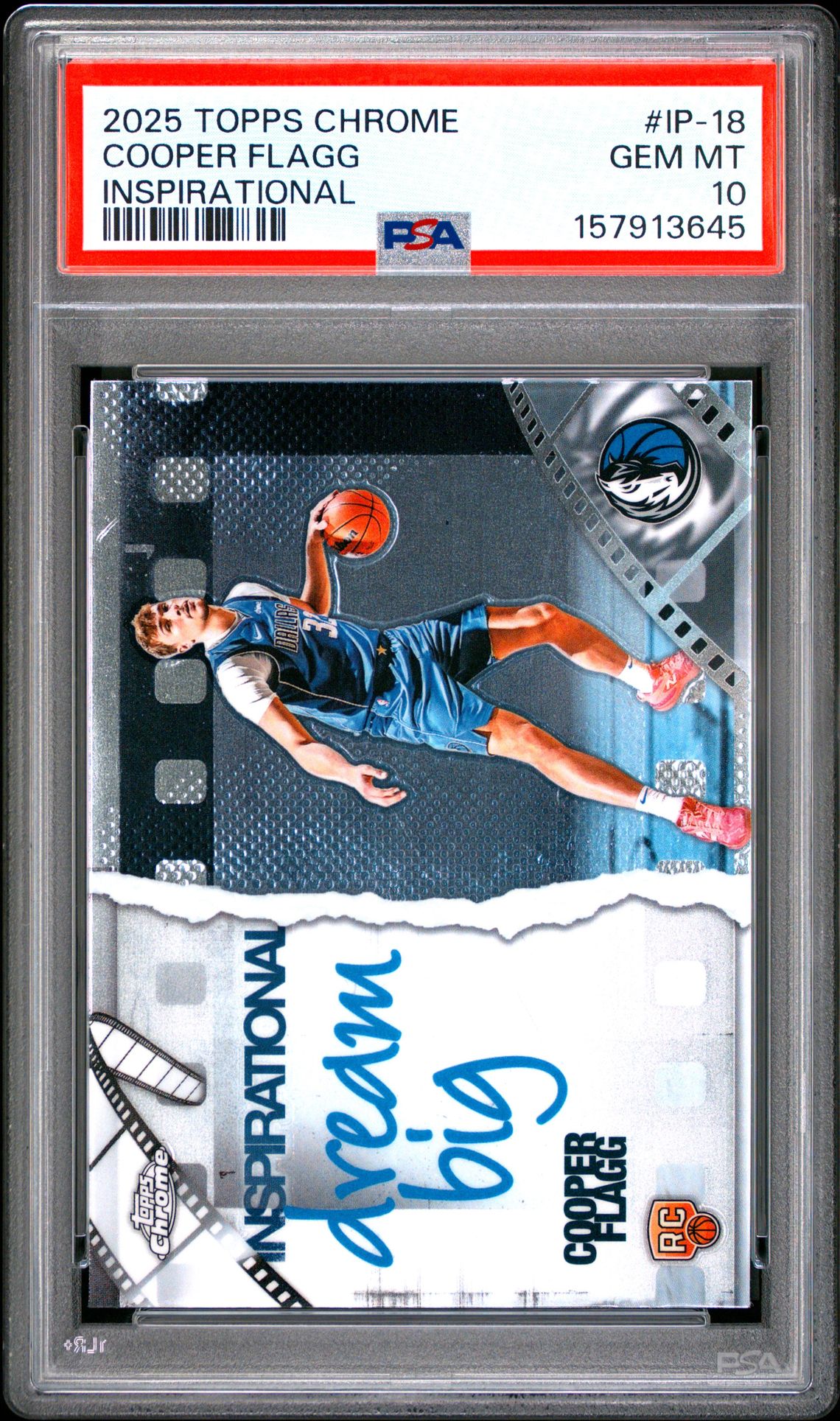 2025 Topps Chrome Inspirational Cooper Flagg #Ip-18 Gem Mt 10 front