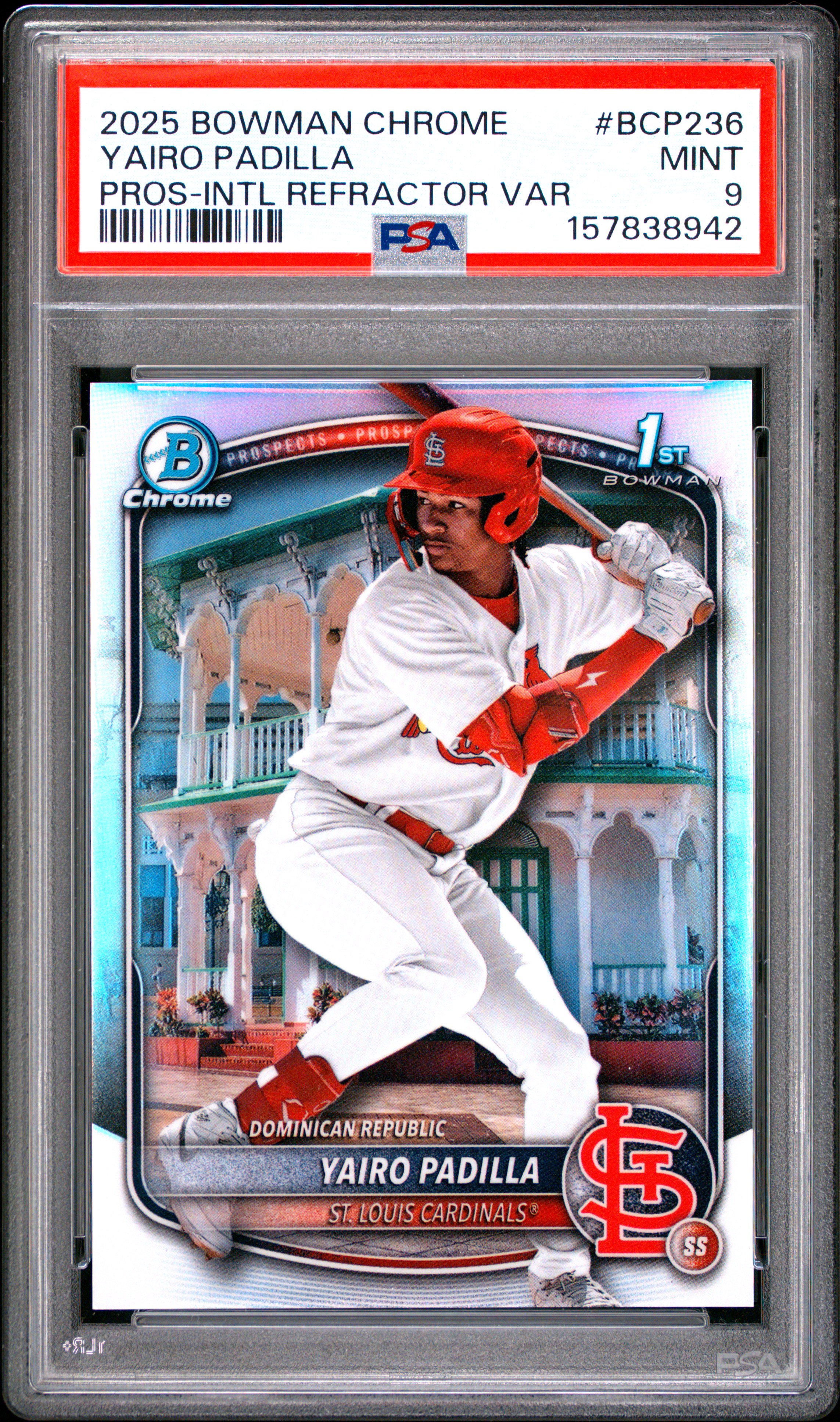 2025 #BCP236 Yairo Padilla PSA 9 Bowman Chrome Prospects