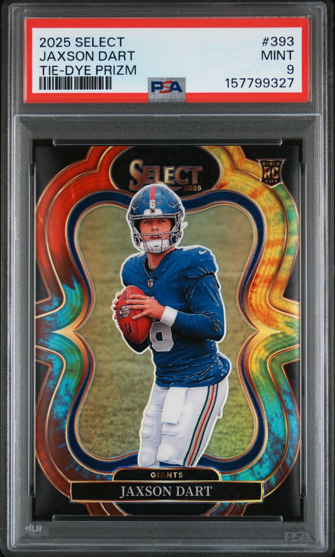 2025 Panini PANINI SELECT TIE-DYE PRIZM #393 Jaxson Dart front