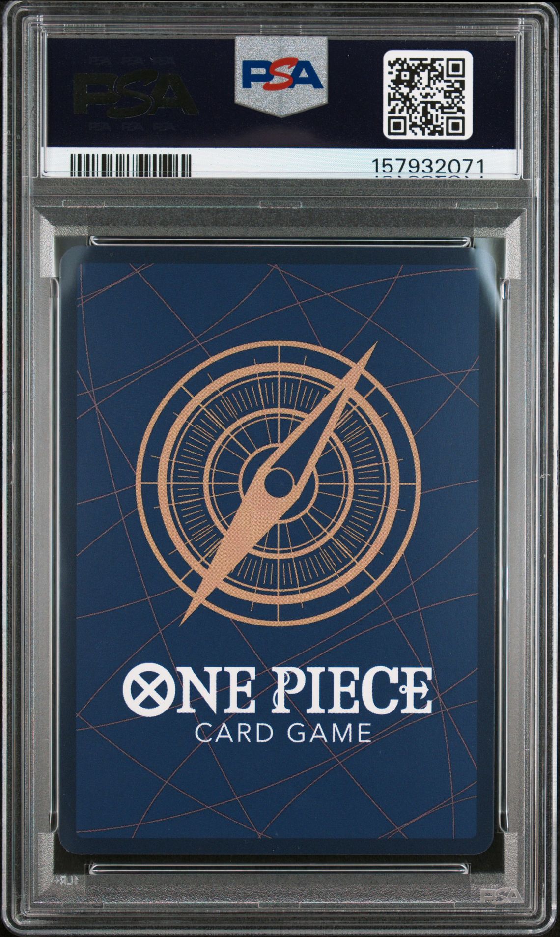 2026 One Piece Op15-Eb04-Adventure On Kami's Island Monkey D. Luffy #119 (Alternate Art) Gem Mt 10 back view - PSA certificate #157932071