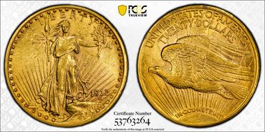1912 $20 AU58