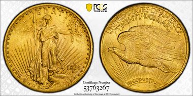 1915-S $20 MS64