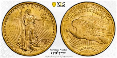 1923 $20 MS62