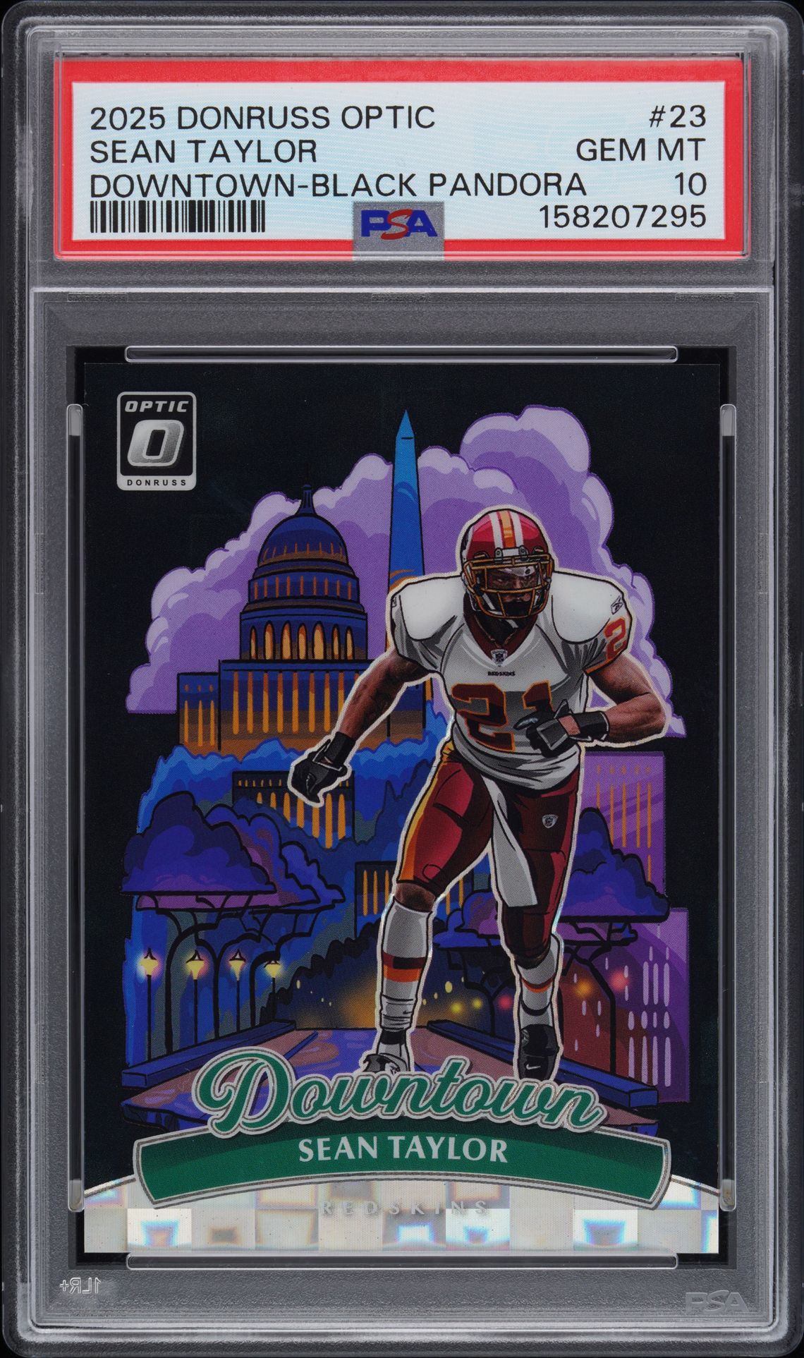 2025 Panini PANINI DONRUSS OPTIC DOWNTOWN BLACK PANDORA #23 Sean Taylor front