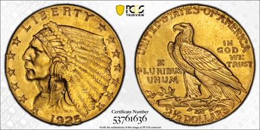 1925-D $2.50 MS61