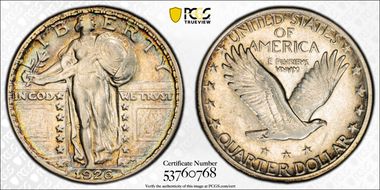 1926-S 25C AU50