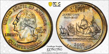 2000-P 25C Virginia MS65