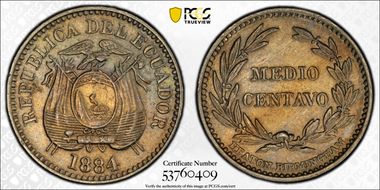 1884-H 1/2C MS64