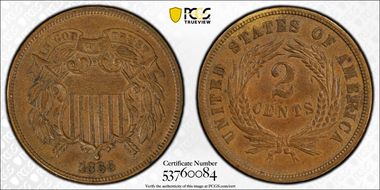 1866 2C AU58BN