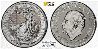 2026 £2 Britannia Ag Cherry Blossom Privy MS68