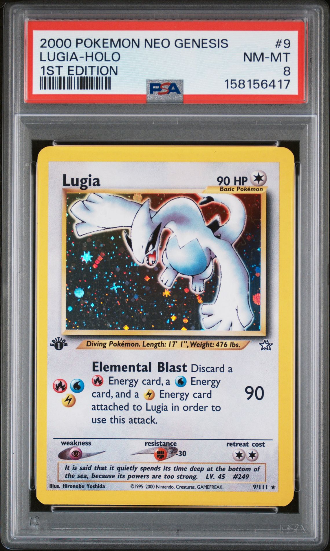 LUGIA-HOLO POKEMON NEO GENESIS 1ST EDITION 2000