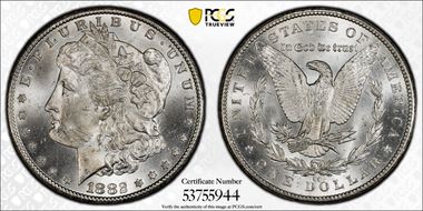 1882-CC $1 MS62