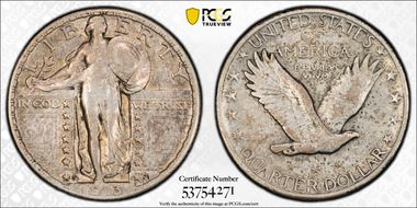 1923-S 25C VF35