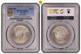 1948-Mo Peso KM-456 MS65