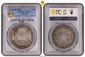 1741-Mo MF 8 R Yon-M8-41 Calico-1458 VF30