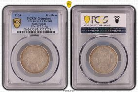 1904 Gulden KM-122.2 Ag N1