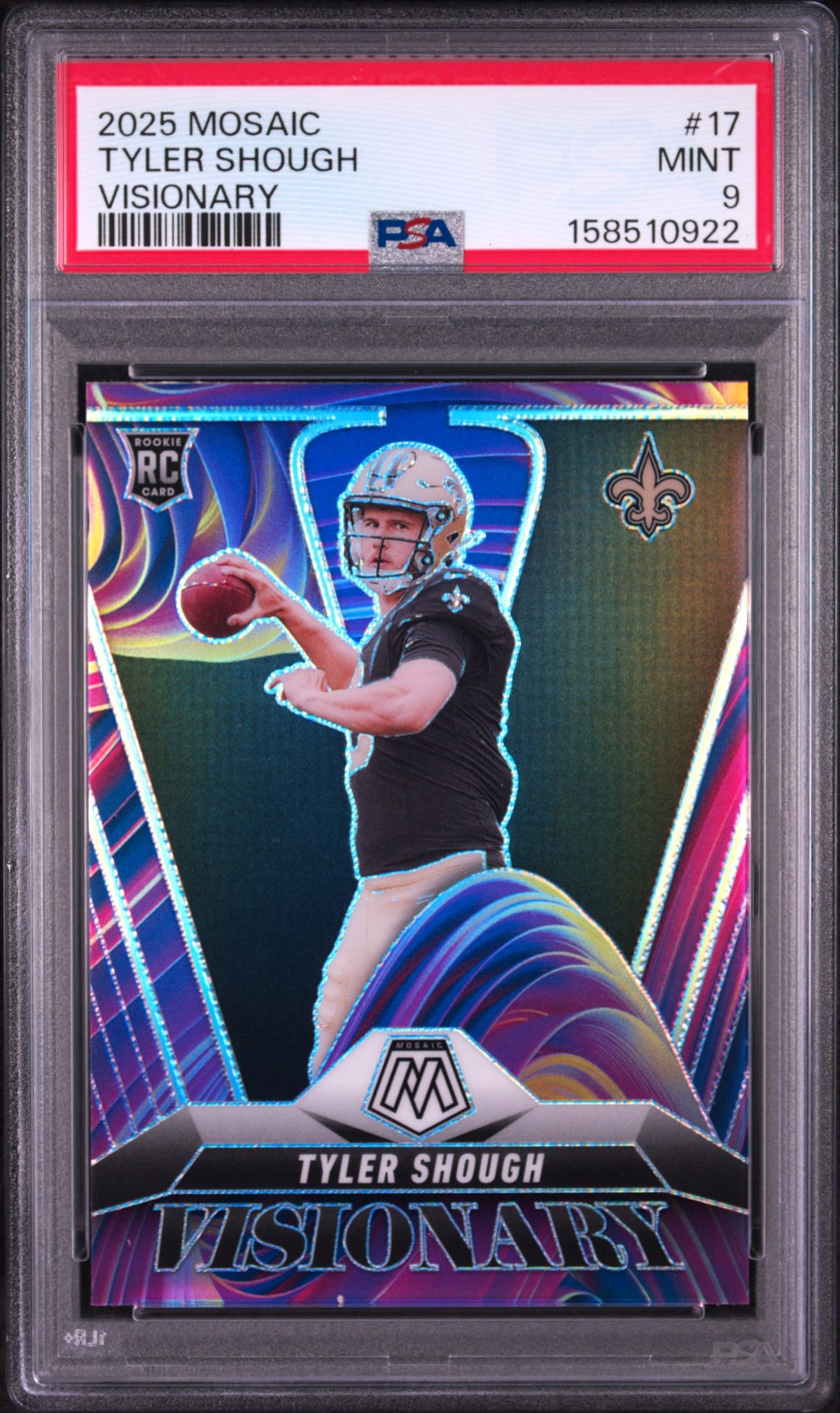 2025 Panini Mosaic Visionary Tyler Shough #17 Mint 9 front