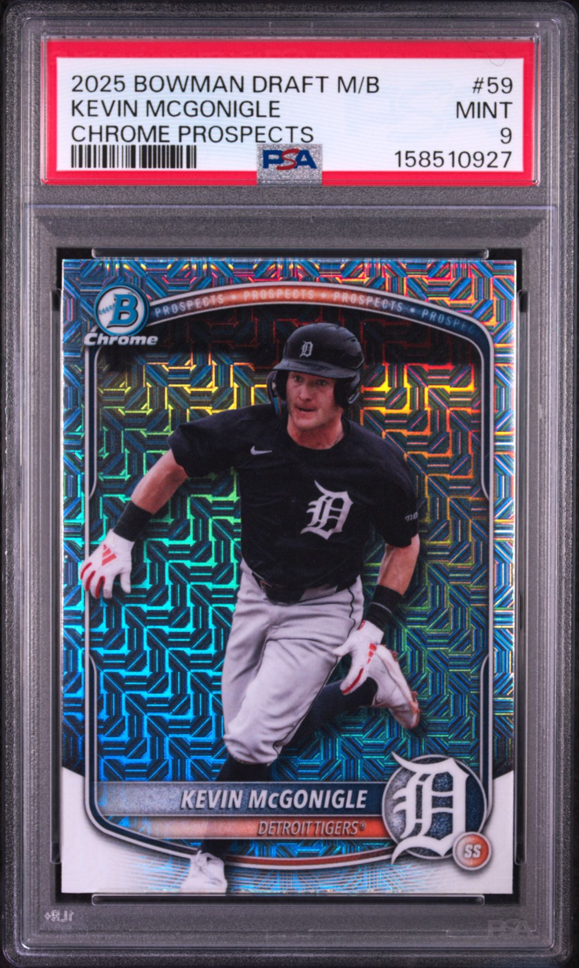 2025 Bowman Draft Mega Box Chrome Prospects Kevin Mcgonigle #59 (Chrome Prospects) Mint 9 front