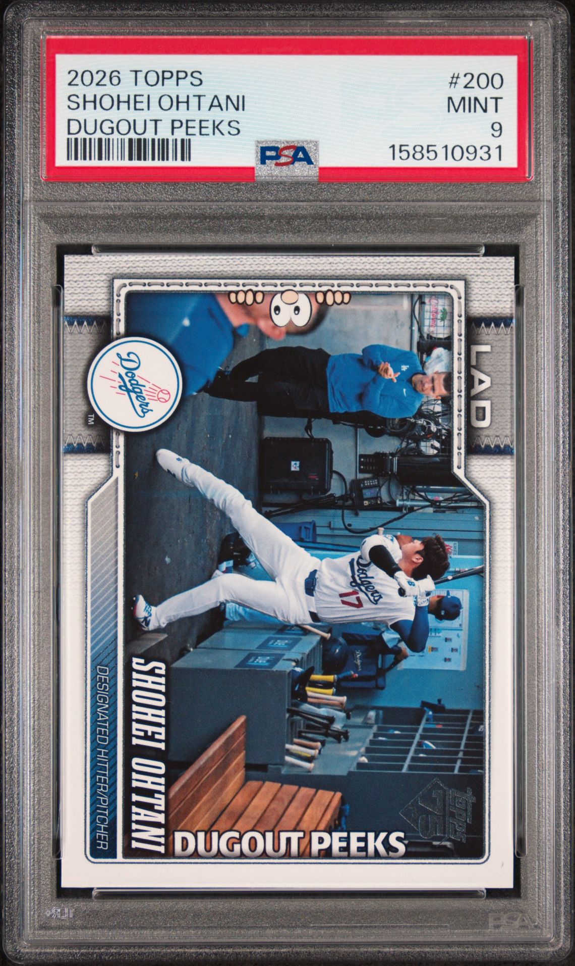 2026 Topps Shohei Ohtani #200 (Dugout Peeks) Mint 9 front