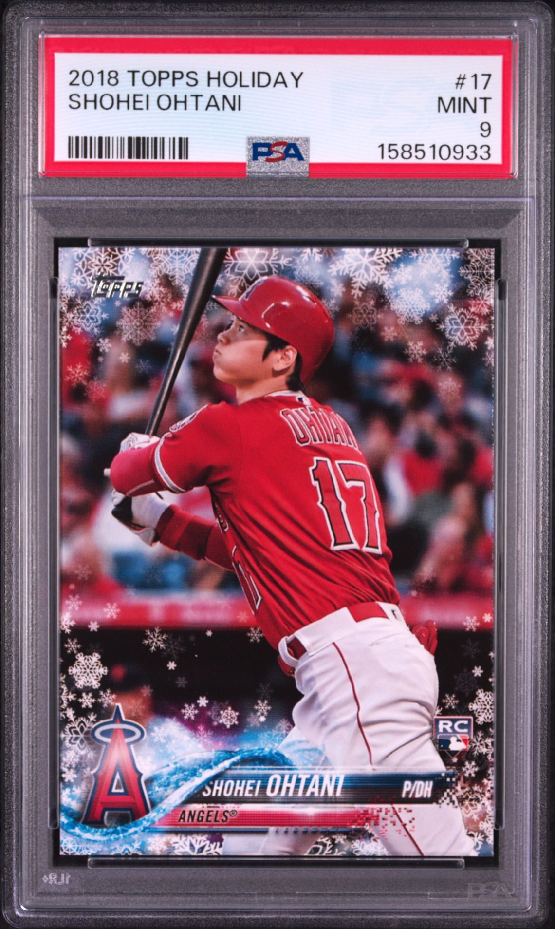 2018 Topps Holiday Shohei Ohtani #17 Mint 9 front