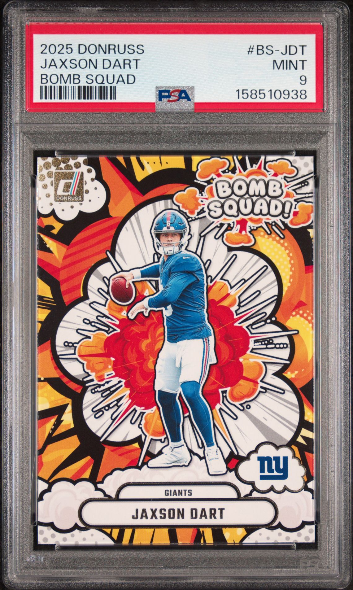 2025 Panini Donruss Bomb Squad Jaxson Dart #Bs-Jdt Mint 9 front