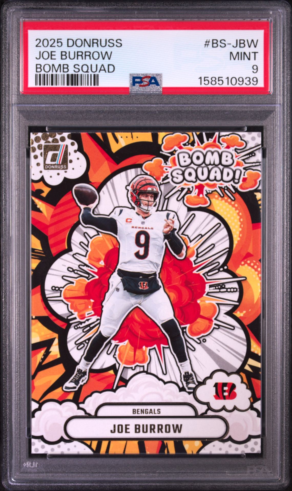 2025 Panini Donruss Bomb Squad Joe Burrow #Bs-Jbw Mint 9 front