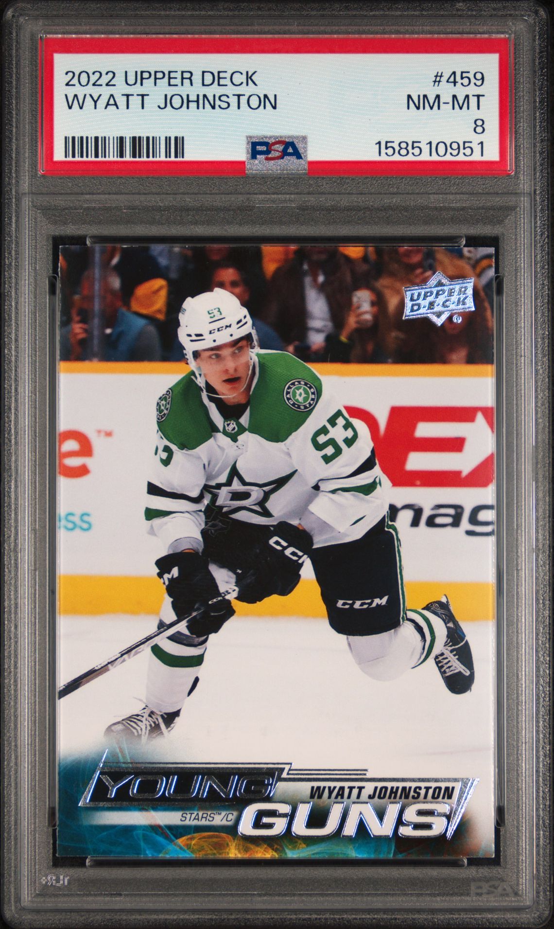 2022 Upper Deck Wyatt Johnston #459 Nm-Mt 8 front