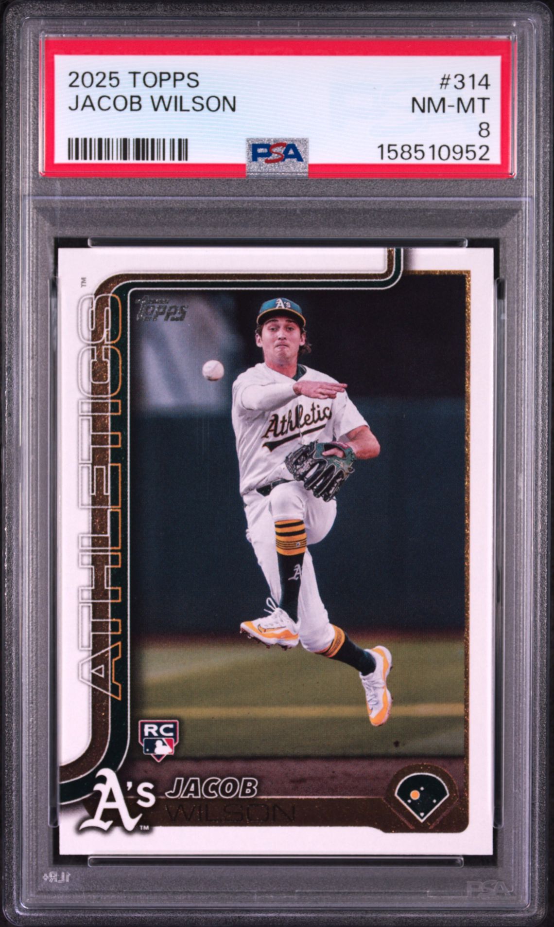 2025 Topps Jacob Wilson #314 Nm-Mt 8 front