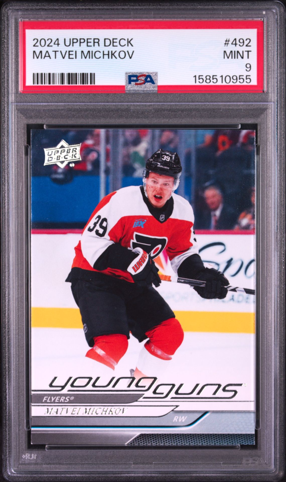 2024 Upper Deck Matvei Michkov #492 Mint 9 front