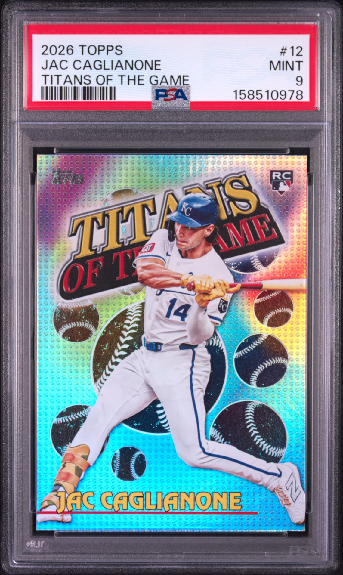2026 Topps Titans Of The Game Jac Caglianone #12 Mint 9 front