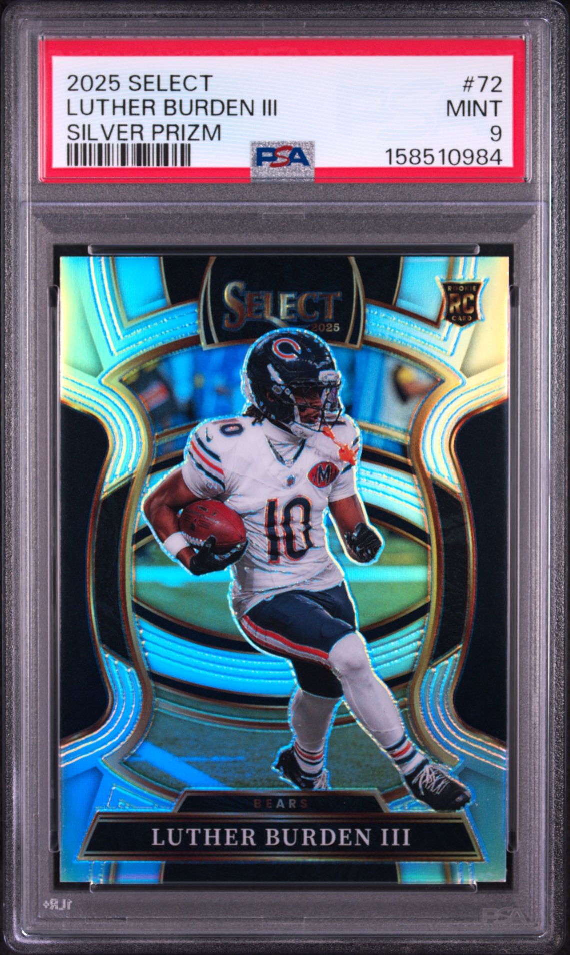 2025 Panini Select Luther Burden Iii #72 (Silver Prizm) Mint 9 front