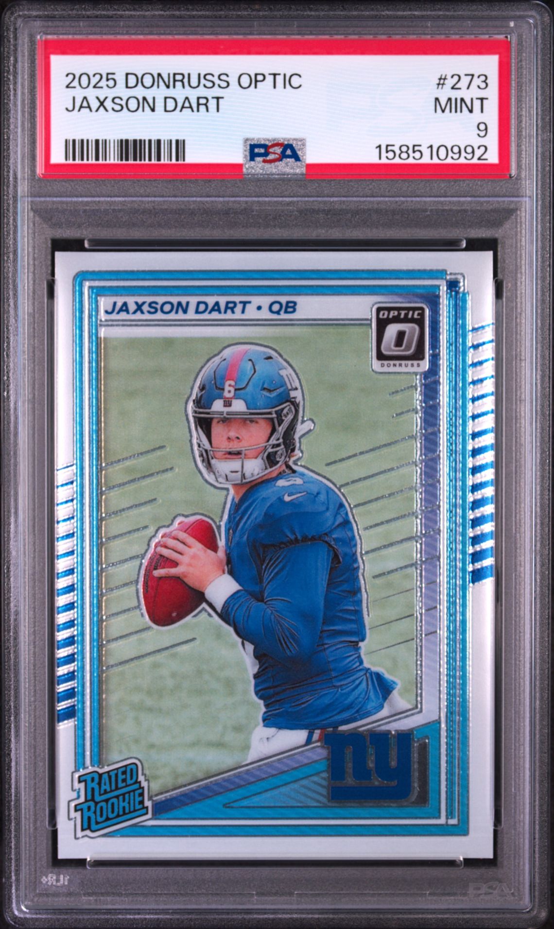 2025 Panini Donruss Optic Jaxson Dart #273 Mint 9 front