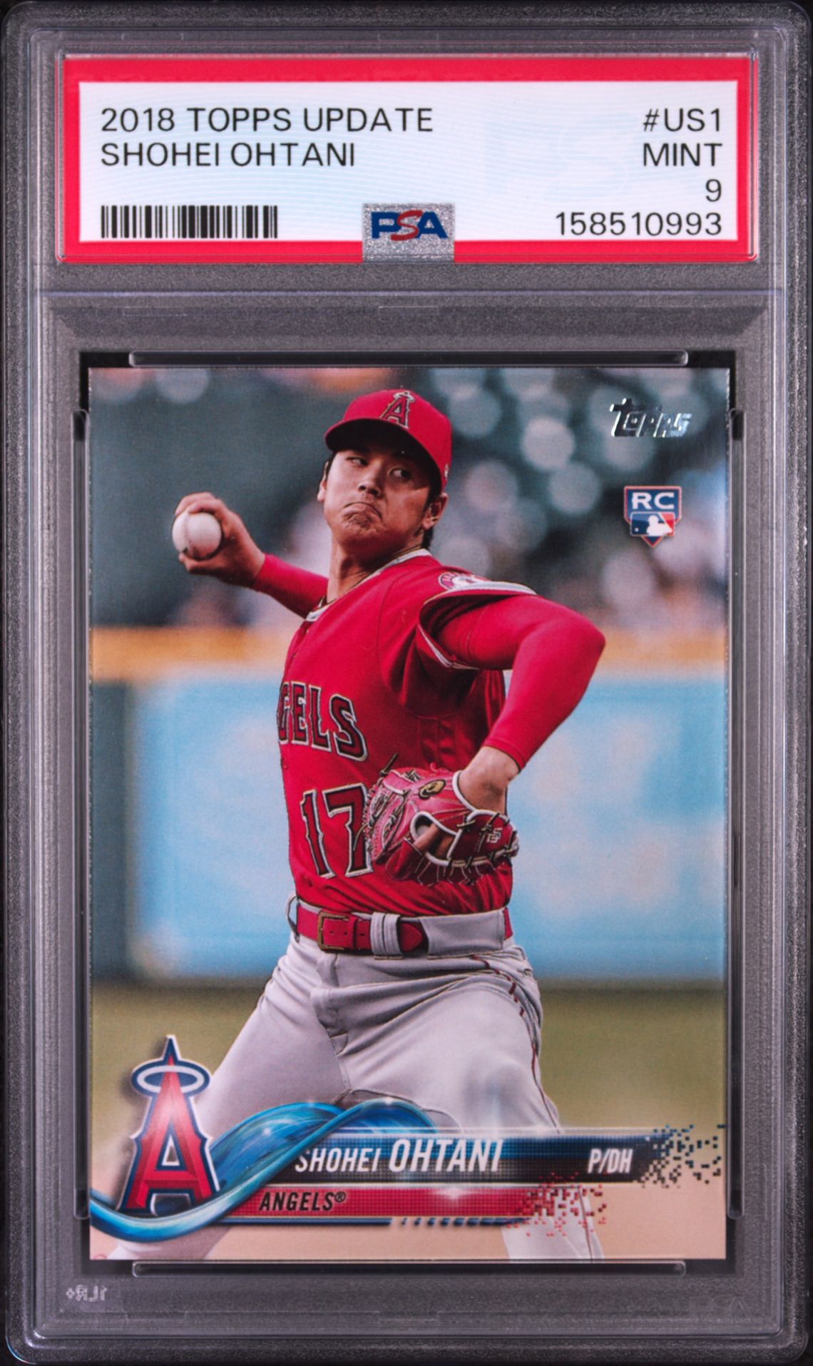 2018 Topps Update Shohei Ohtani #Us1 Mint 9 front