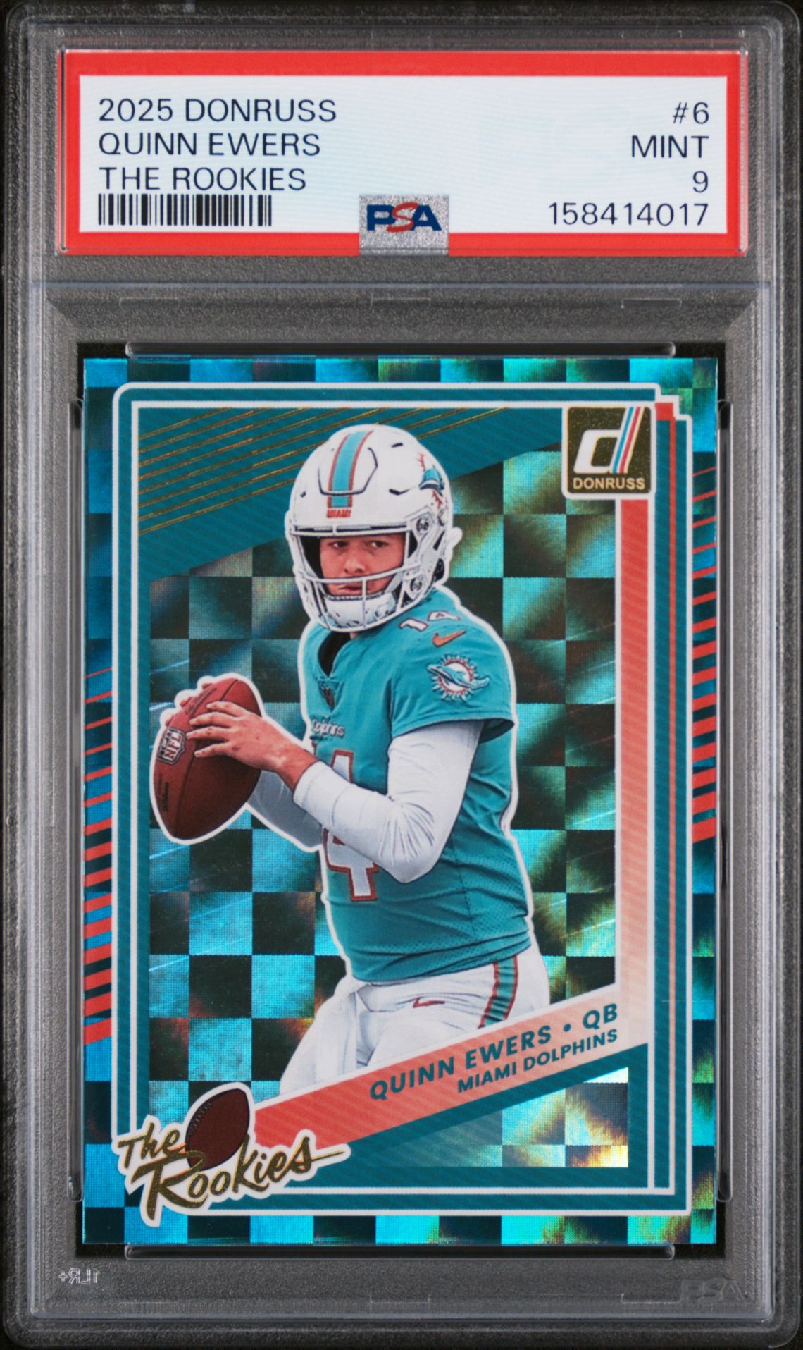 2025 Panini Donruss The Rookies Quinn Ewers #6 Mint 9 front