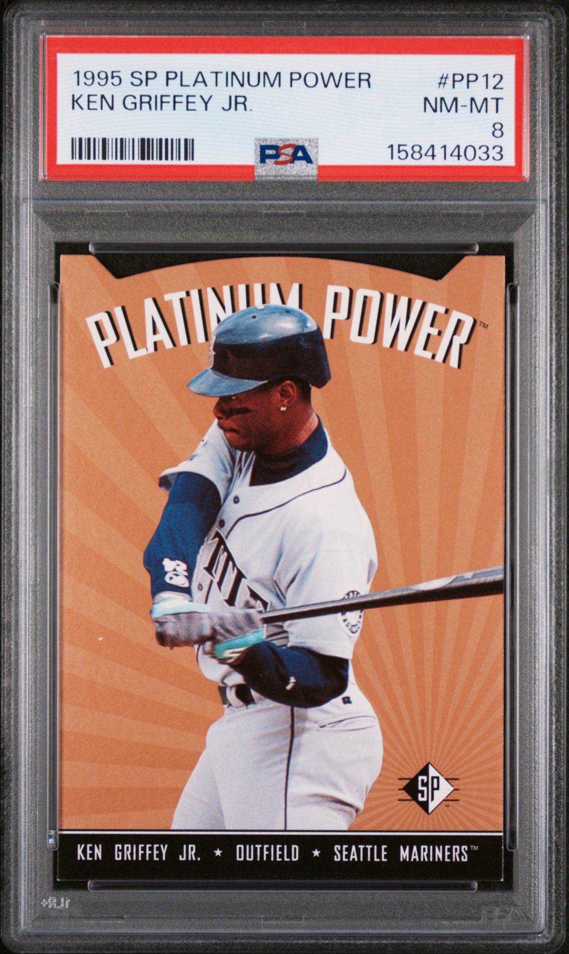 1995 Sp Platinum Power Ken Griffey Jr. #Pp12 Nm-Mt 8 front