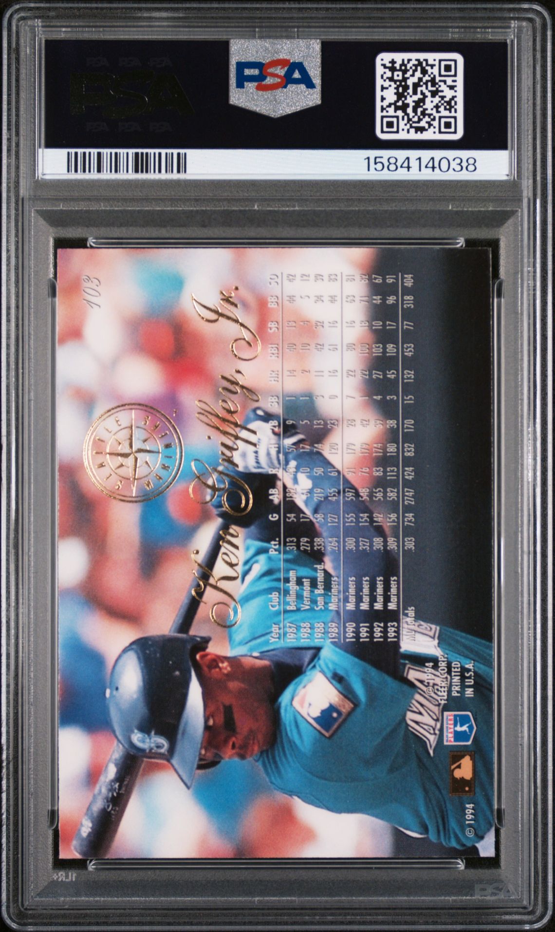 1994 Flair Ken Griffey Jr. #103 Nm-Mt 8 back
