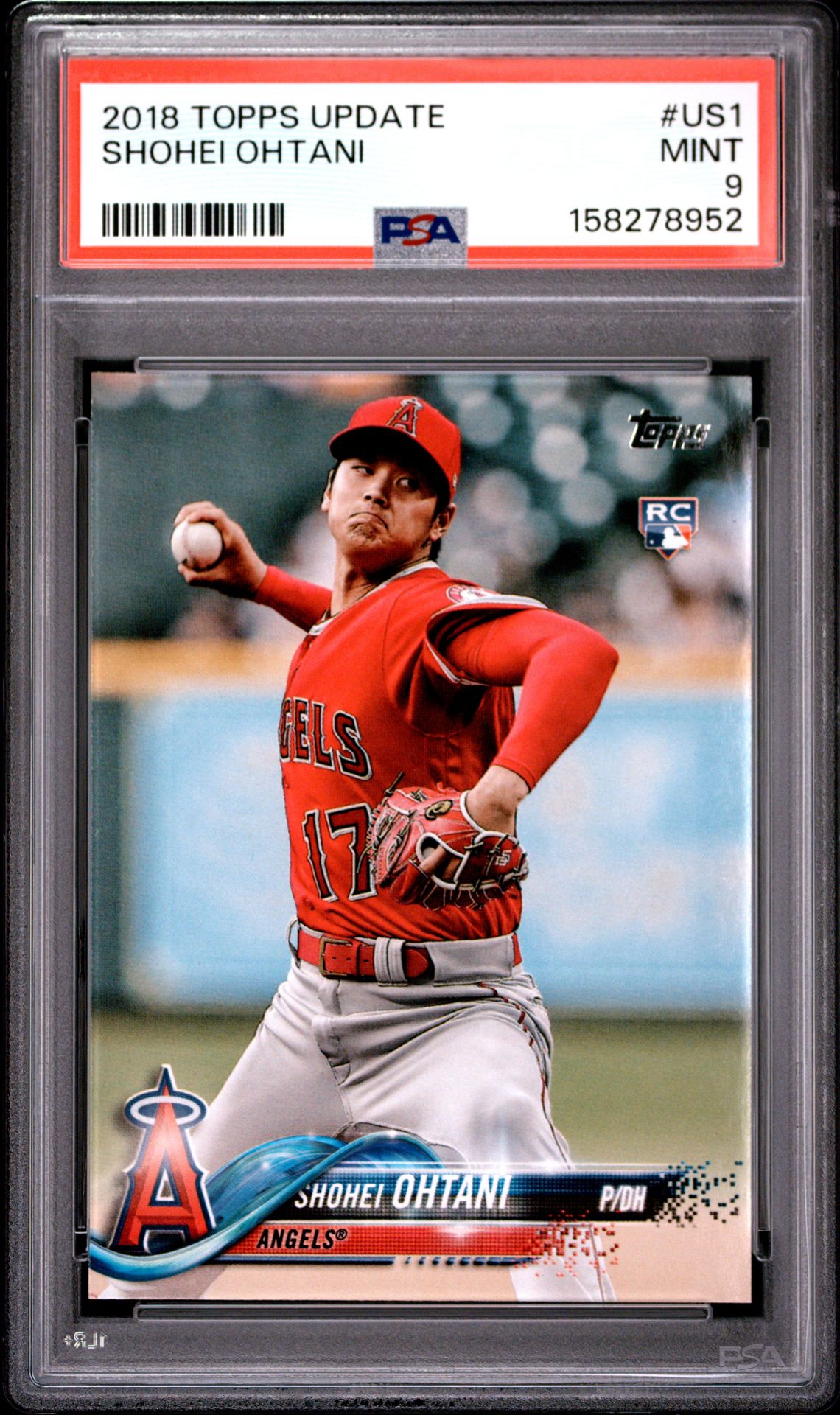 2018 Topps Update Shohei Ohtani #Us1 Mint 9 front