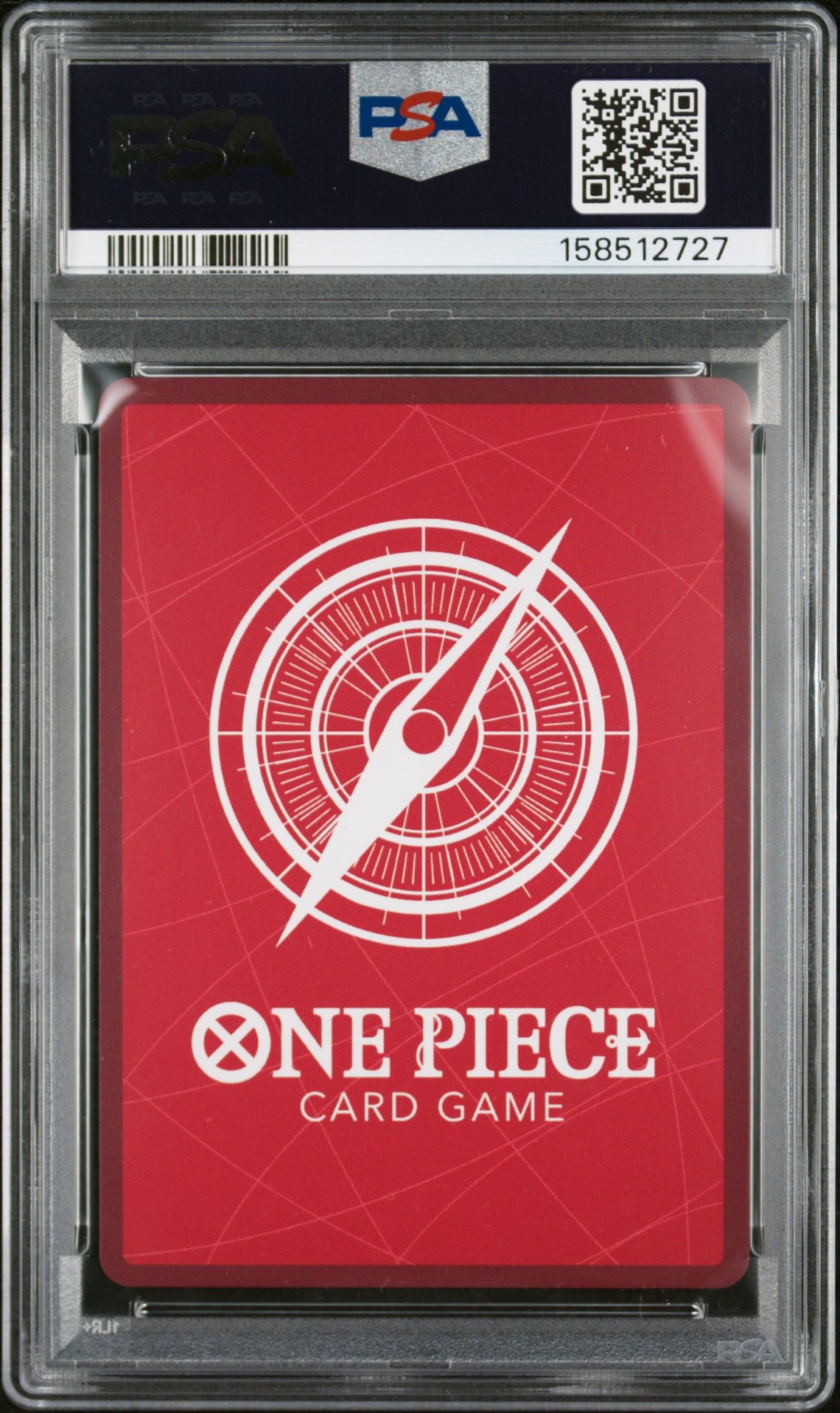 2025 One Piece Op13-Carrying On His Will Monkey D. Luffy #001 (Alternate Art) Gem Mt 10 back view - PSA certificate #158512727