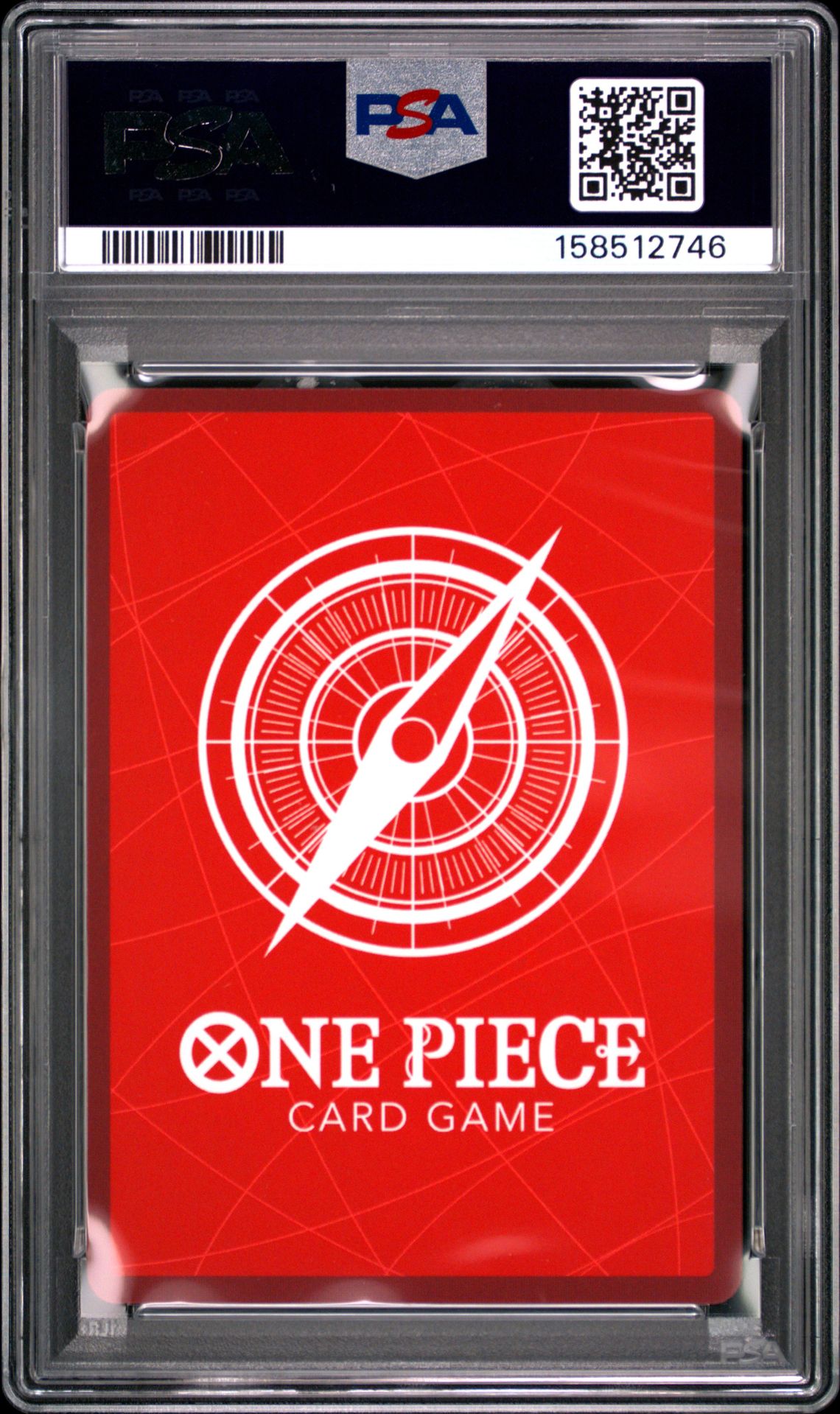2025 One Piece Starter Deck St21-Ex Gear 5 Monkey D. Luffy #001 (Black & White Alt Art) Gem Mt 10 back view - PSA certificate #158512746