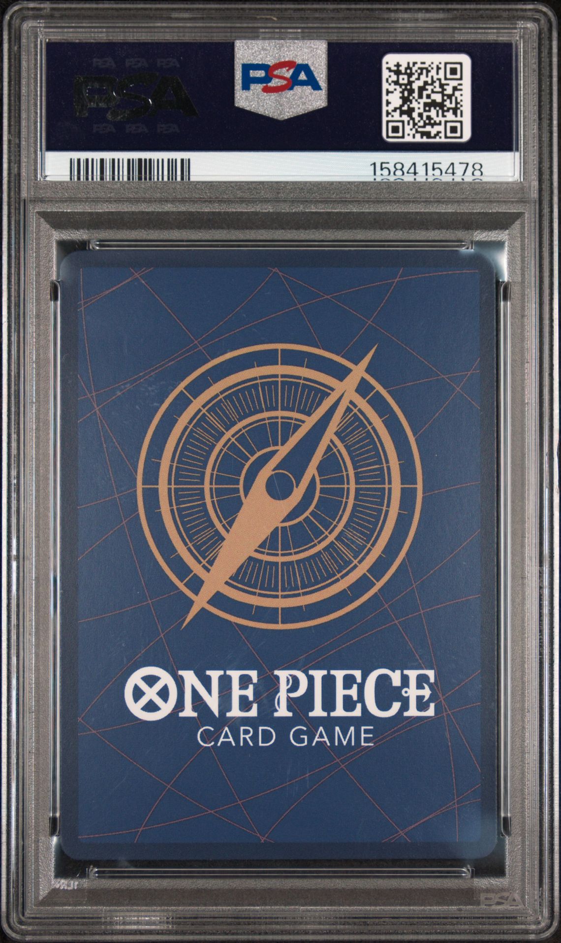 2025 One Piece Op10-Royal Blood Kuzan #082 (Alternate Art) Gem Mt 10 back view - PSA certificate #158415478