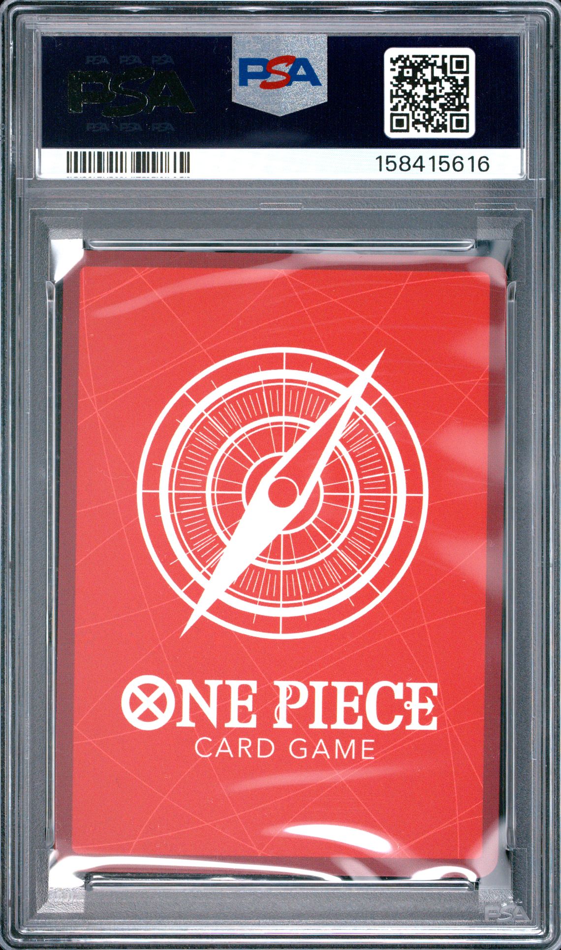 2026 One Piece Op15-Eb04-Adventure On Kami's Island Enel #058 (Alternate Art) Gem Mt 10 back view - PSA certificate #158415616