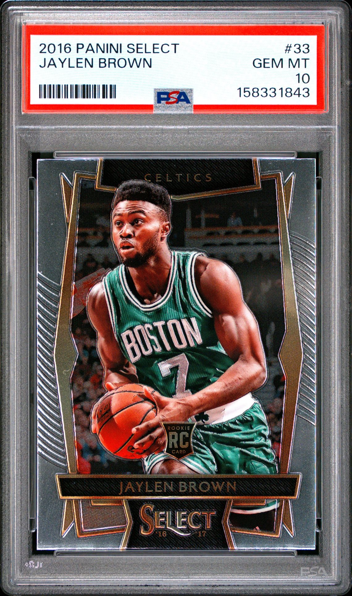 2016 Panini Select Jaylen Brown #33 Gem Mt 10 front