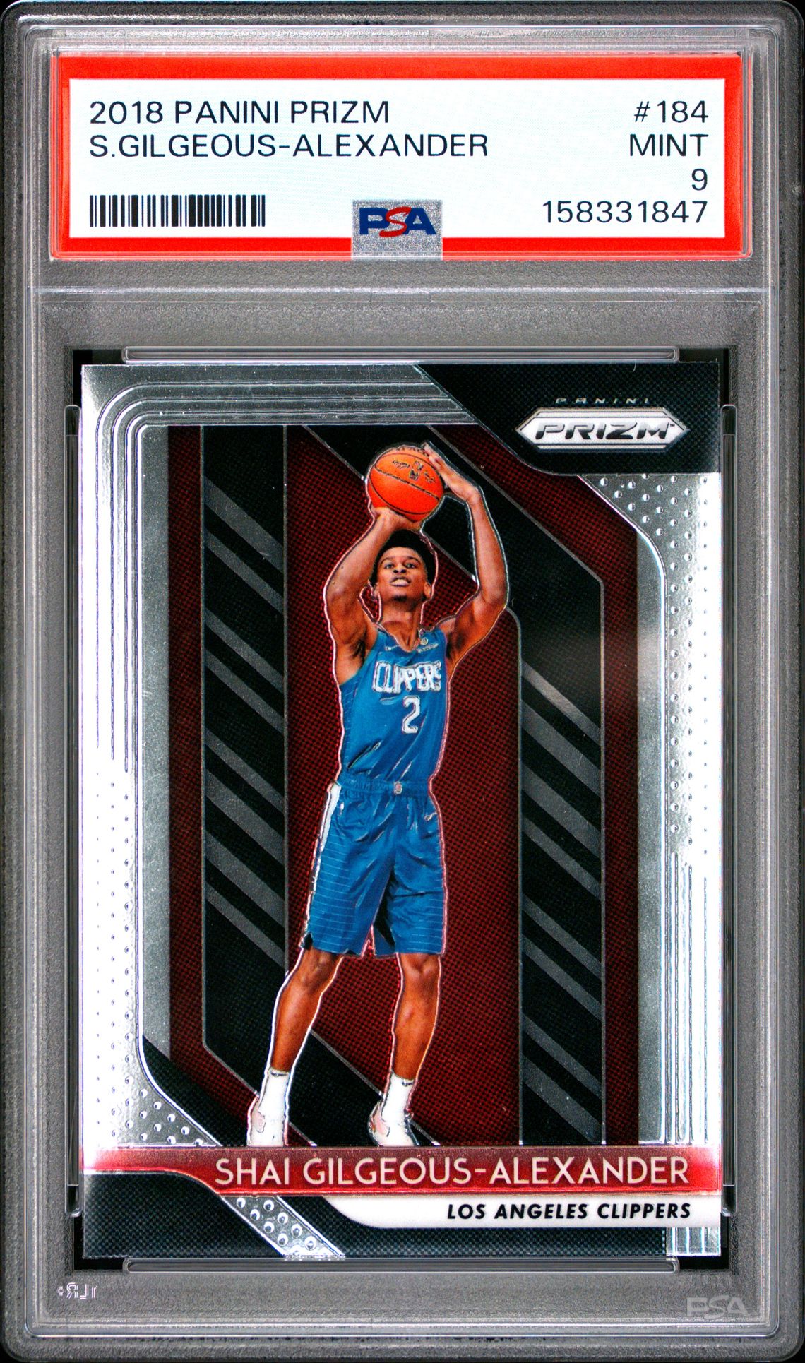 2018 Panini Prizm S.gilgeous-Alexander #184 Mint 9 front