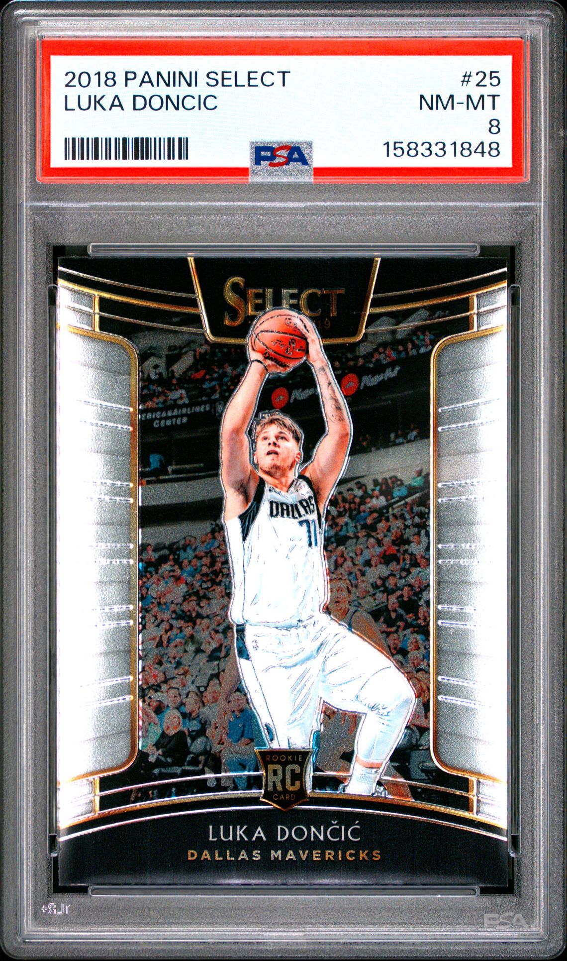 2018 Panini Select Luka Doncic #25 Nm-Mt 8 front