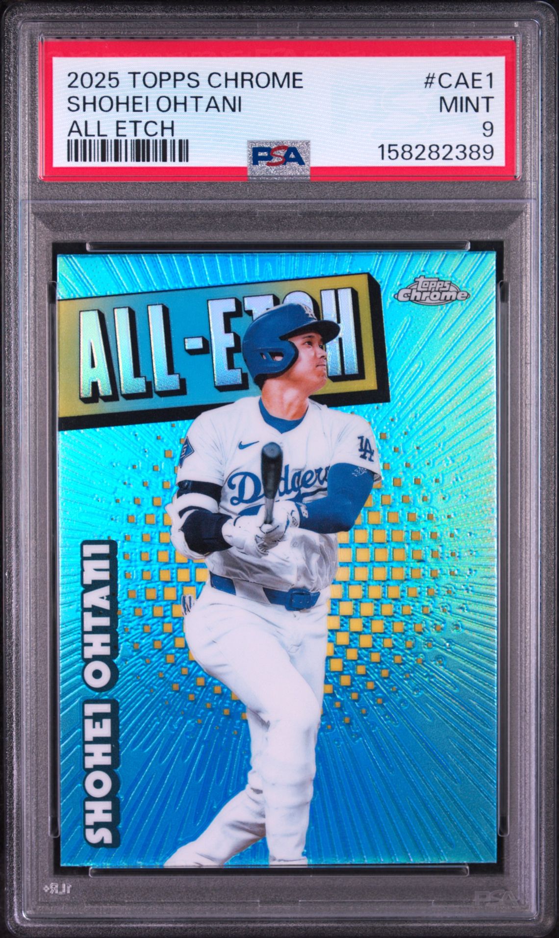 2025 Topps Chrome All Etch Shohei Ohtani #Cae1 Mint 9 front