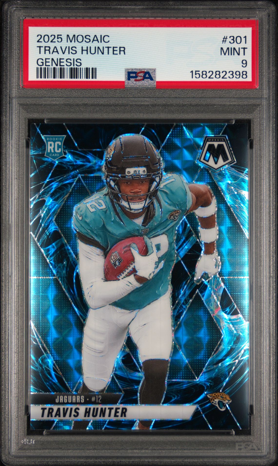 2025 Panini Mosaic Travis Hunter #301 (Genesis) Mint 9 front